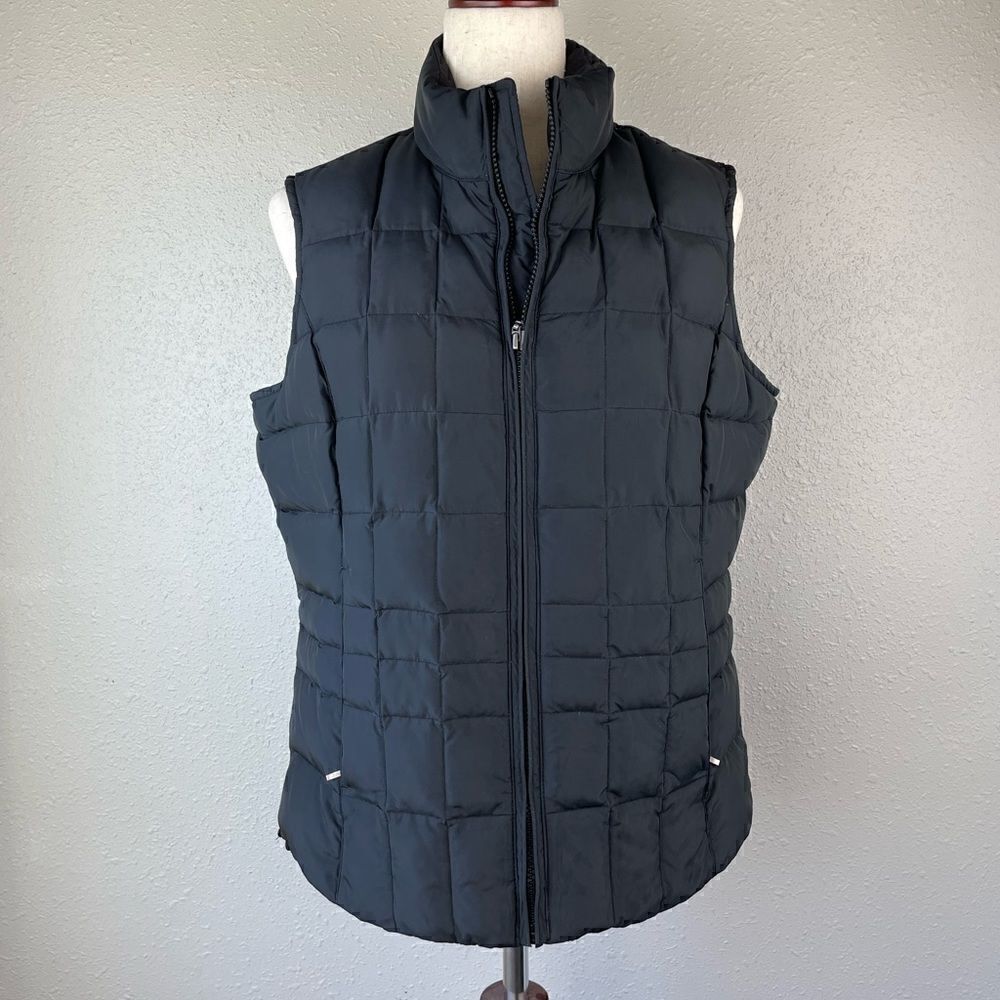Eddie Bauer Premium Goose Down Puffer Vest Size M EUC
